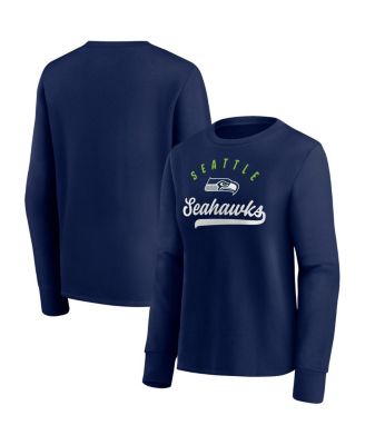 Women's College Navy Seattle Seahawks Ultimate Style Pullover Sweatshirt