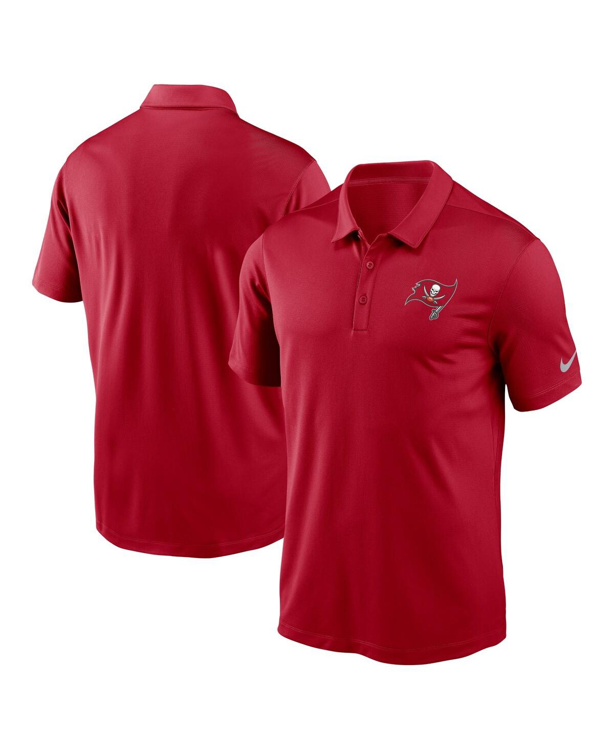 Nike Red Tampa Bay Buccaneers Sideline Victory Stripe Performance Polo In Red