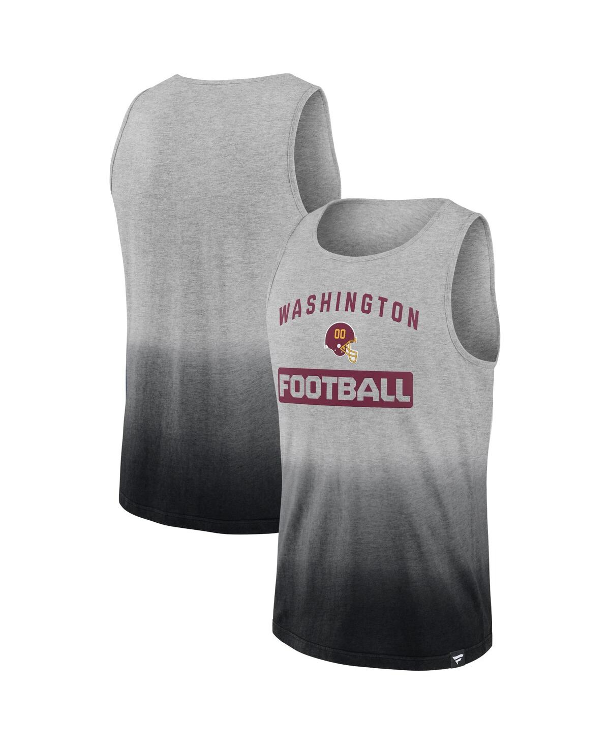 Shop Fanatics Men's  Heathered Gray And Black Washington Commanders Our Year Tank Top In Heathered Gray,black
