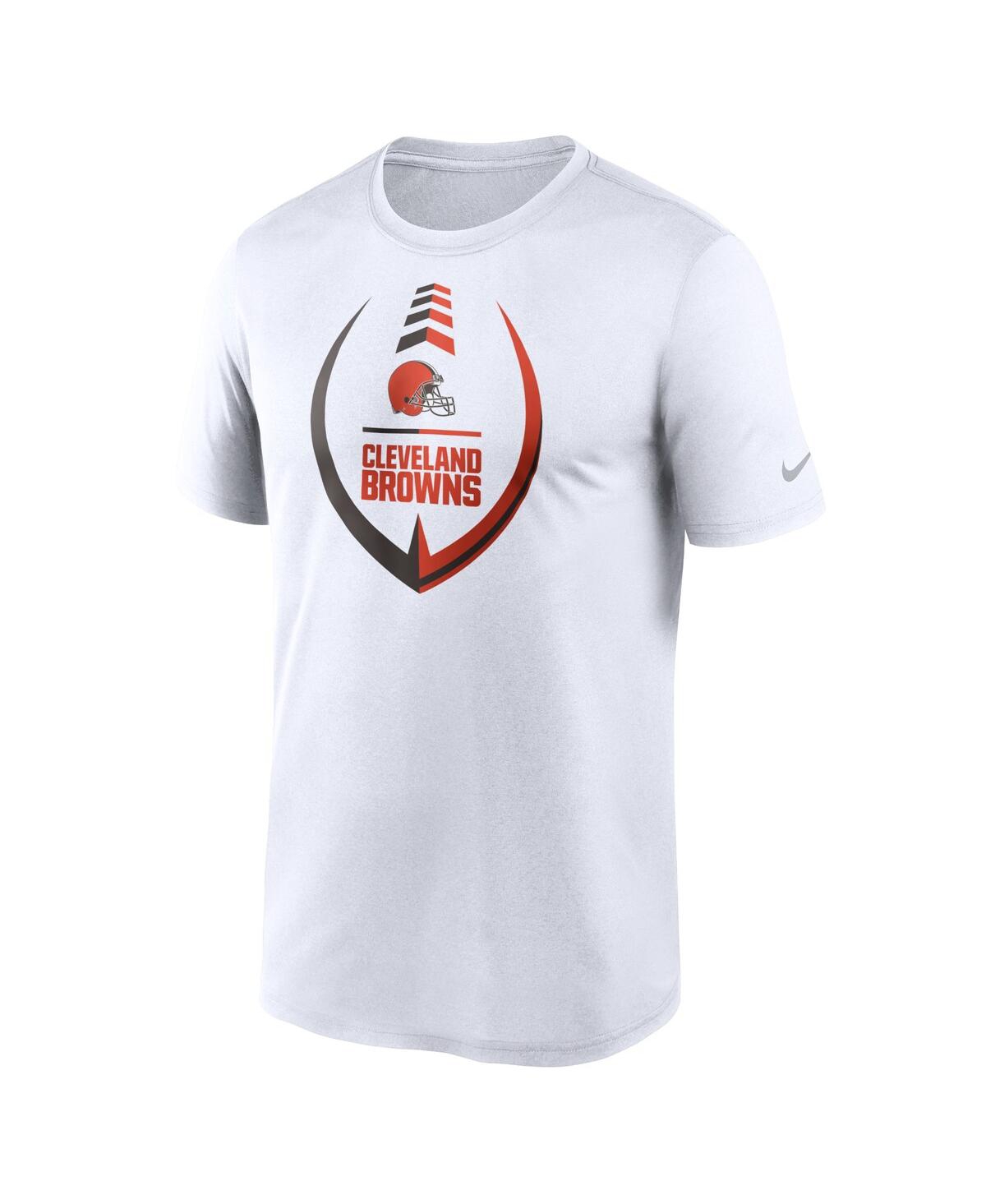 Shop Nike Men's  White Cleveland Browns Icon Legend Performance T-shirt