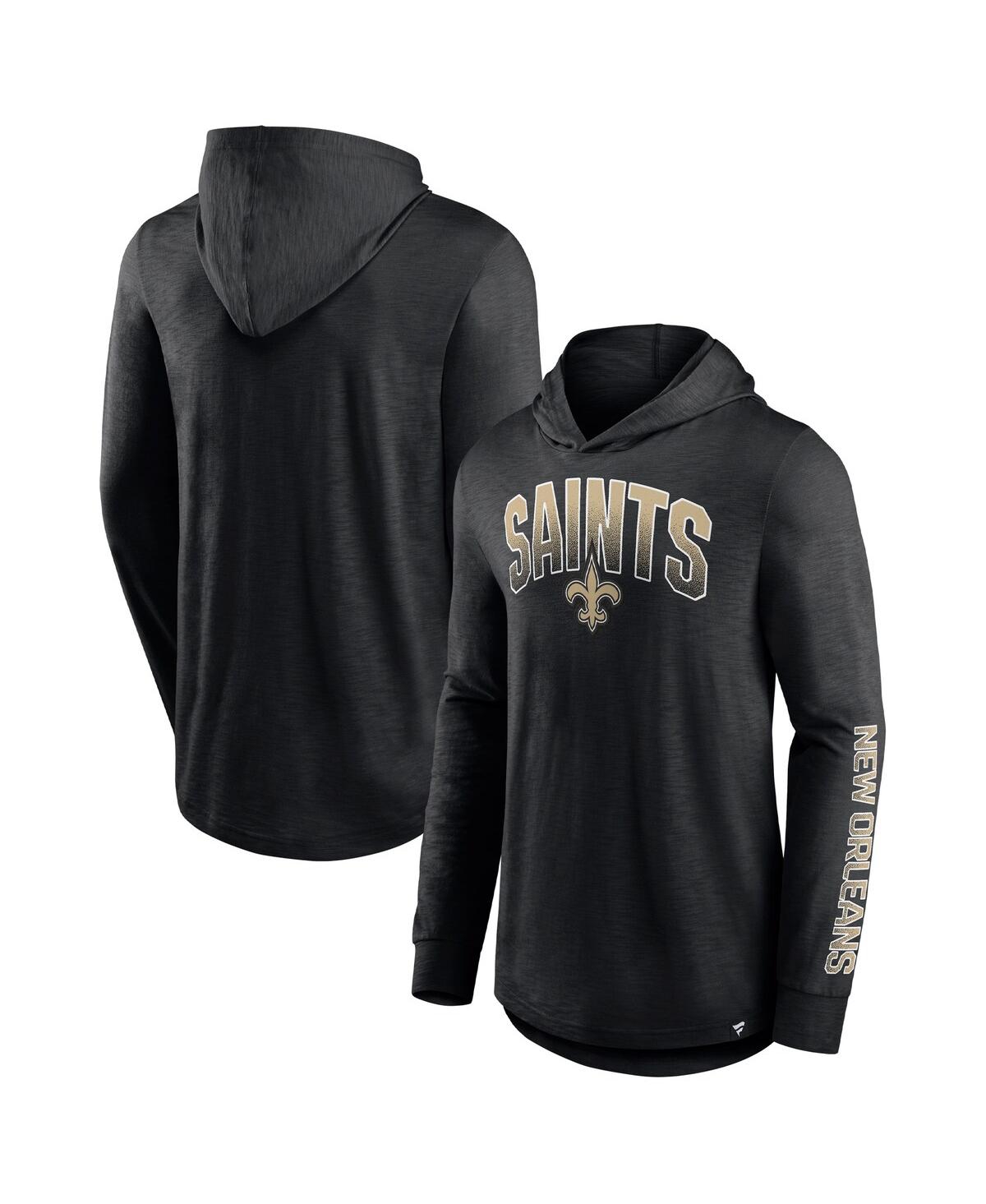 Fanatics Men's  Black New Orleans Saints Front Runner Pullover Hoodie In Black