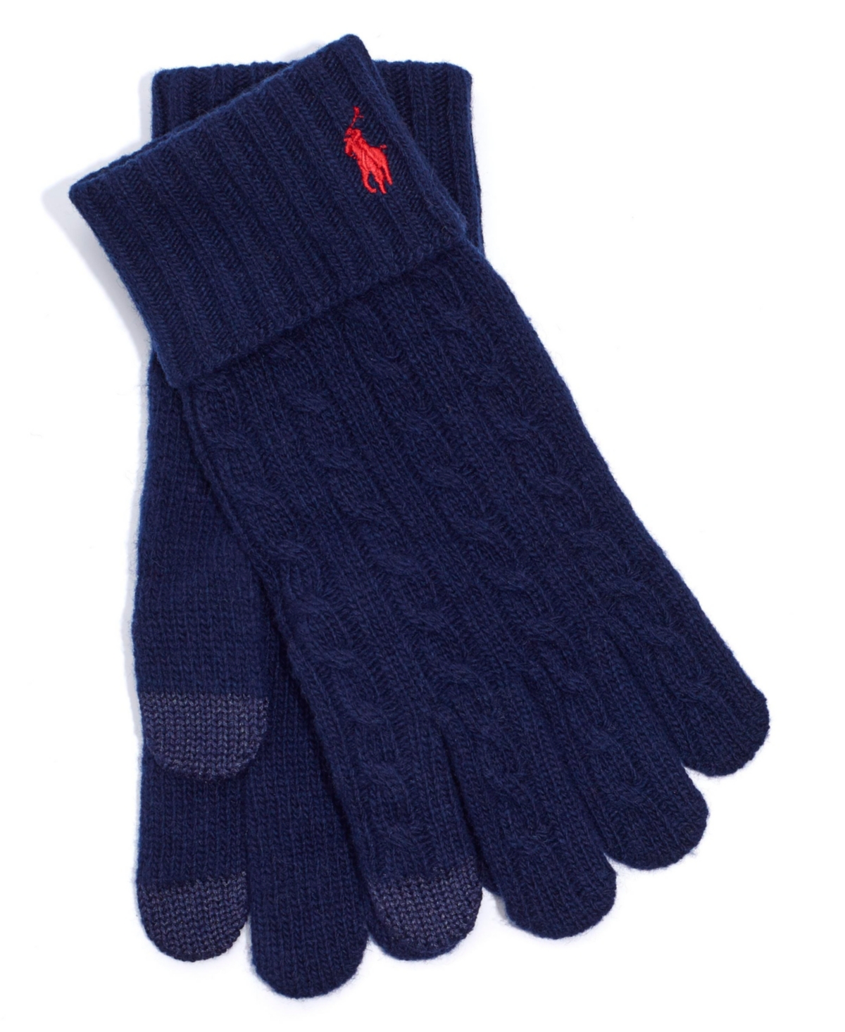 Polo Ralph Lauren Men's Classic Cable Gloves In Newport Navy