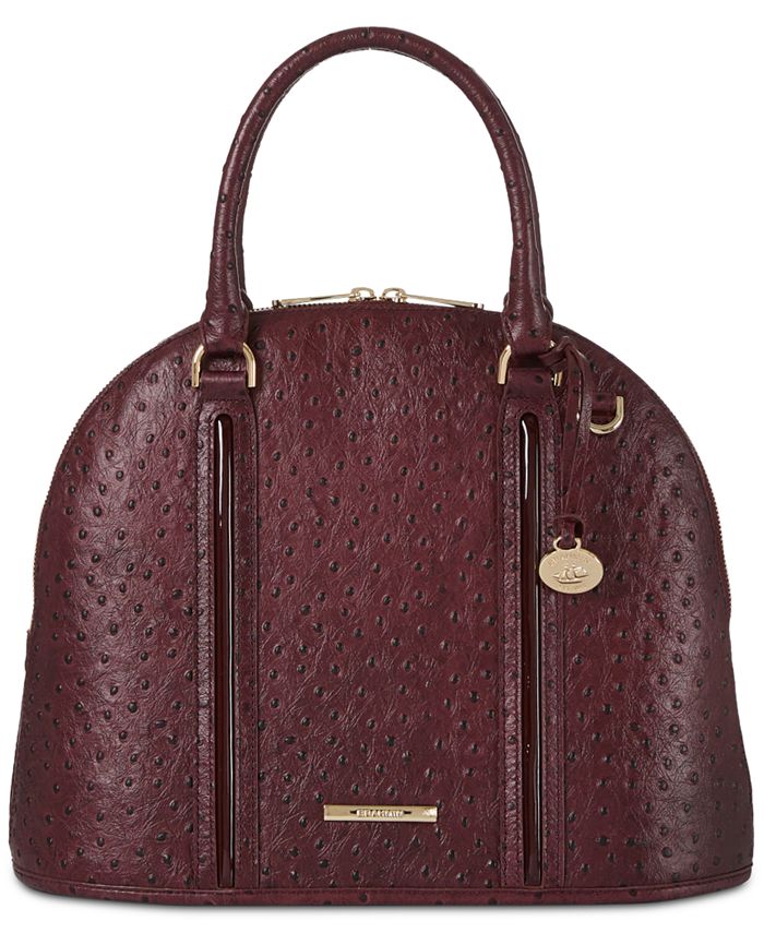 Brahmin Everdeen Embossed Leather Satchel Macy's