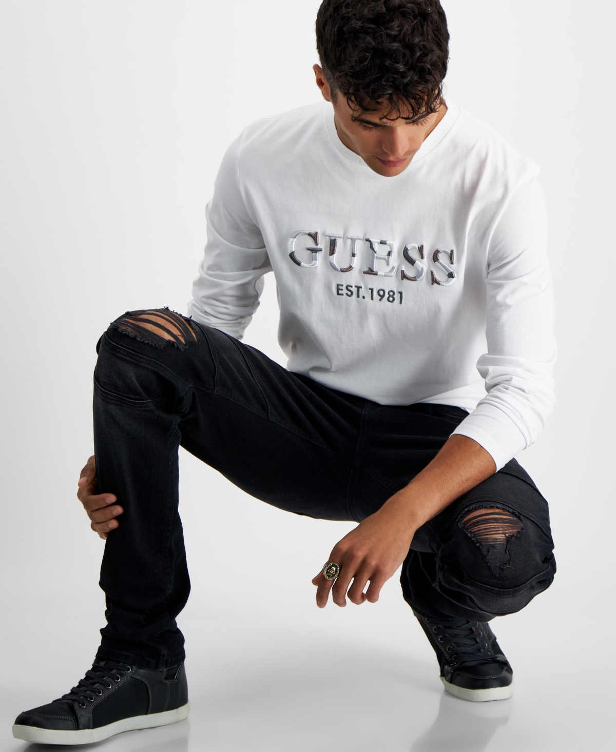 Guess slim tapered moto new arrivals jeans