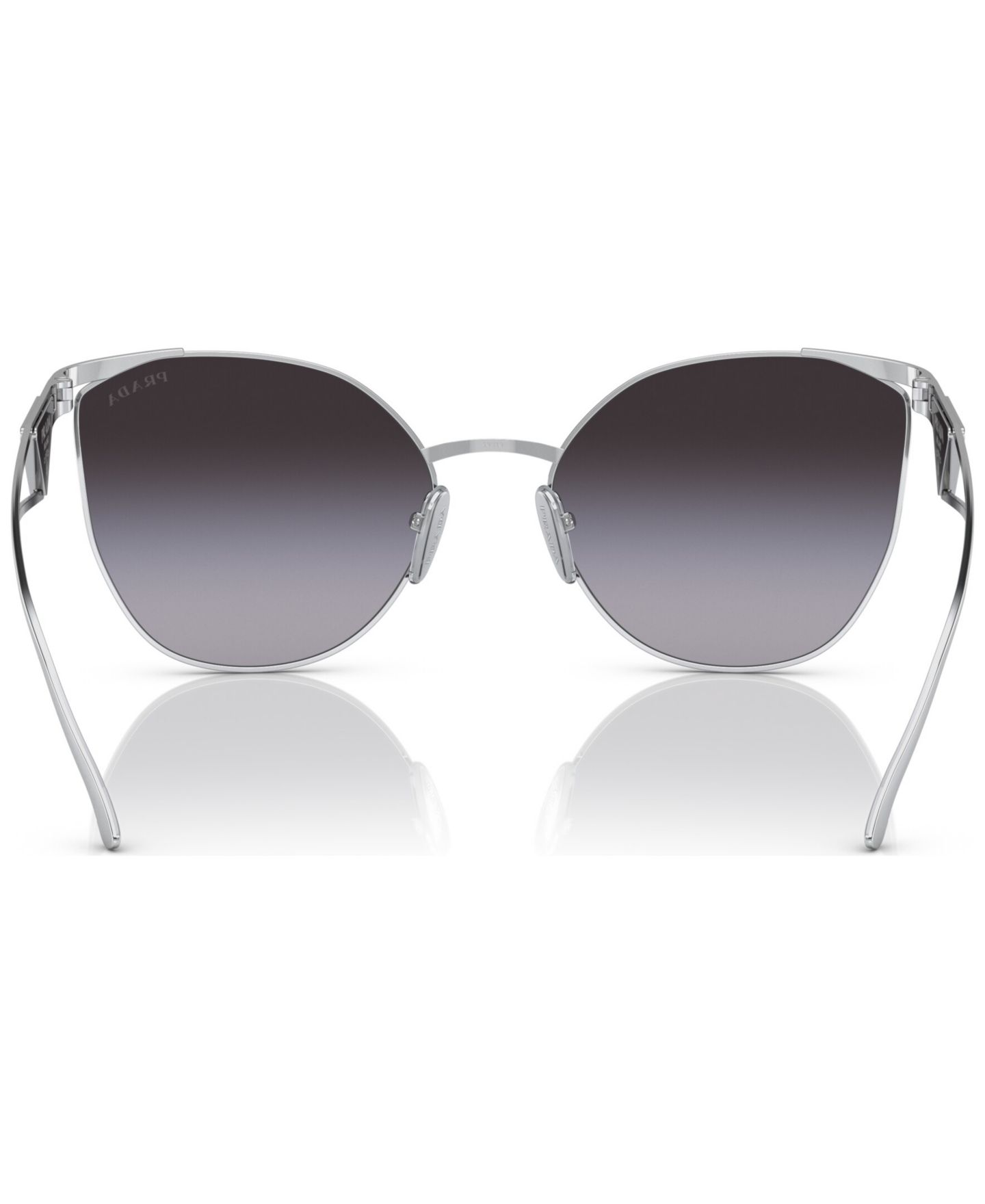 Женские солнцезащитные очки PRADA Irregular Sunglasses, PR 50ZS, цвет: Серебряный — фото 4