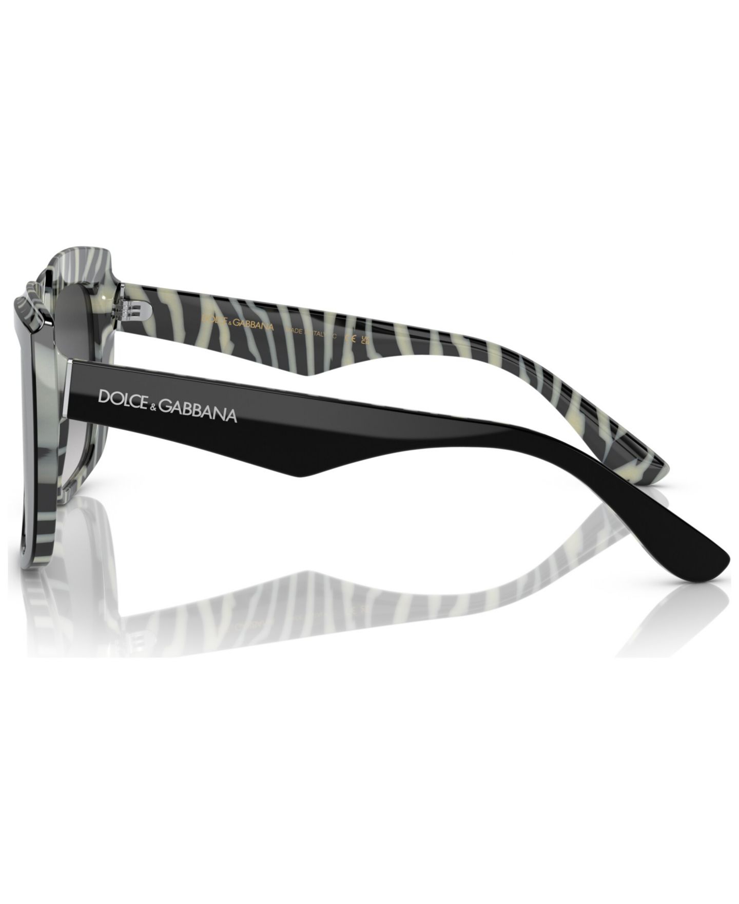 Женские солнцезащитные очки Dolce&Gabbana Sunglasses, DG441454-Y, цвет: Чёрный зебра — фото 3