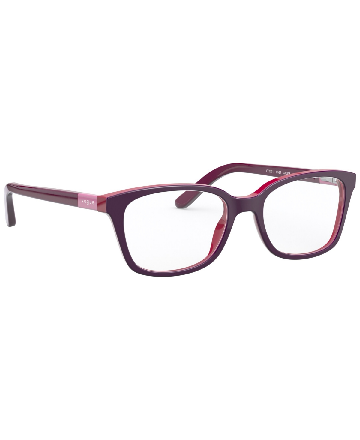 Vogue Eyewear Vogue Jr Kids Eyewear Square Eyeglasses Vy2001 In Top Violet,fuxia