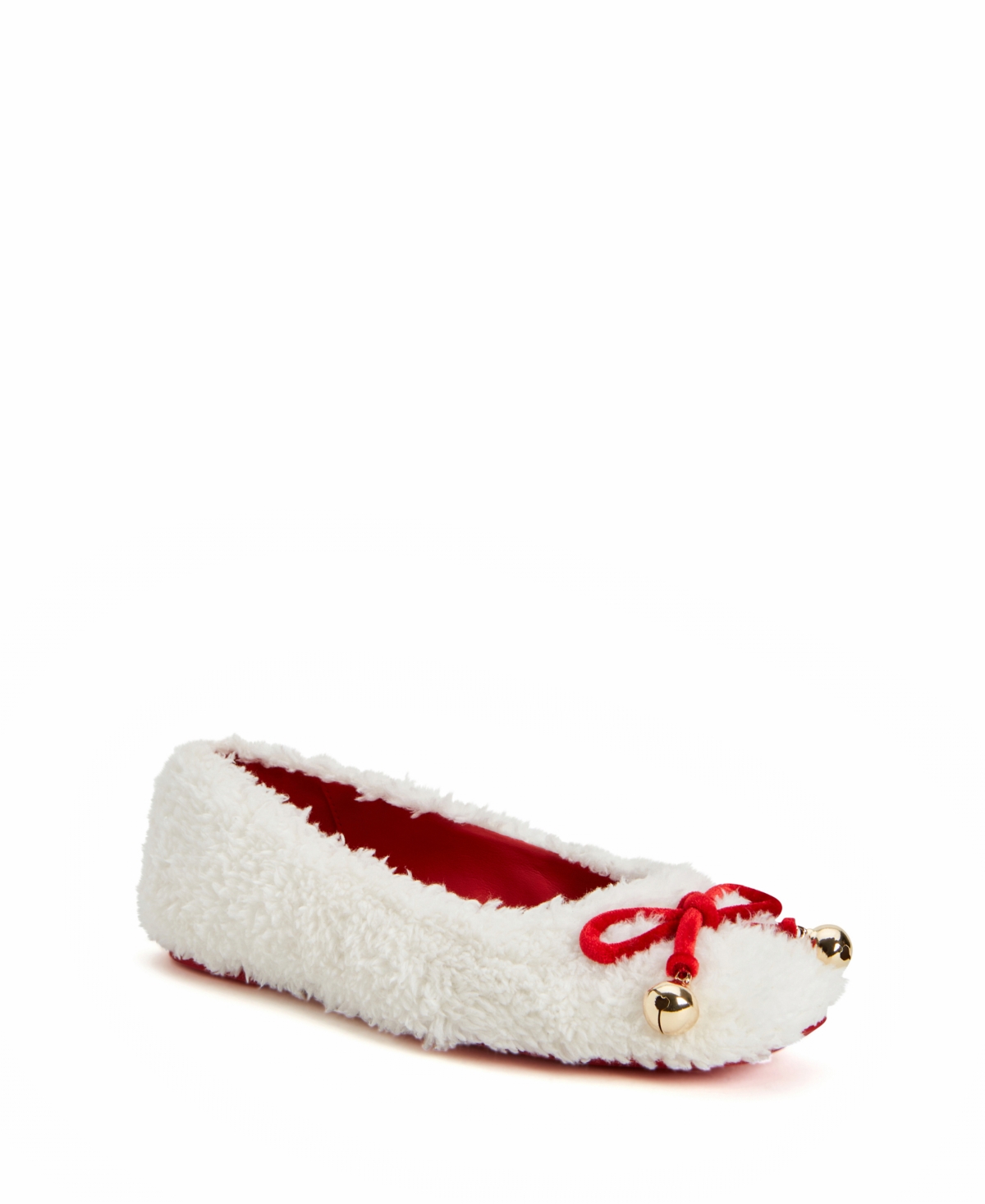 KATY PERRY WOMEN'S THE EVIE FUZZY SQUARE TOE FLATS