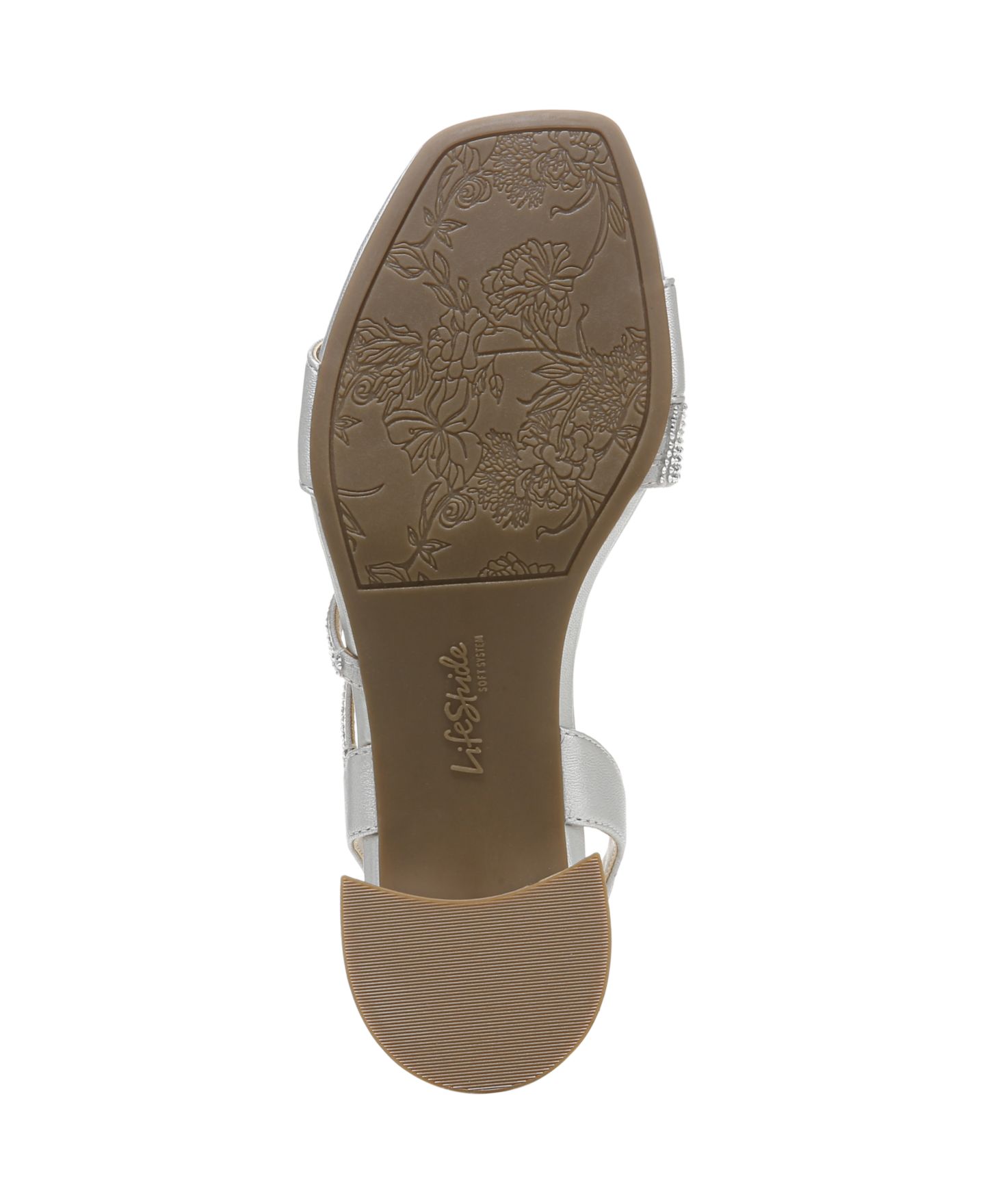 Женские сандалии LifeStride Joy Slingback Dress Sandals, цвет: Серебряная искусственная кожа — фото 6