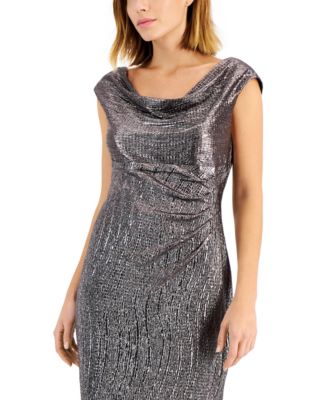 Textured Metallic Gown