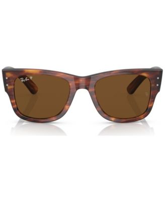 Mega Wayfarer 52 Unisex Polarized Low Bridge Fit Sunglasses