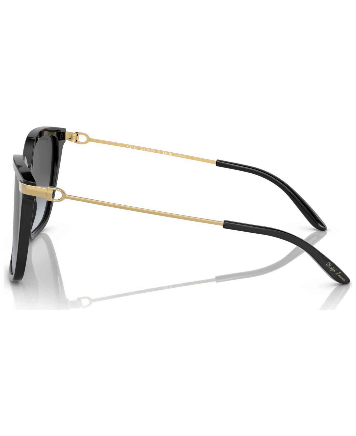 Женские солнцезащитные очки Ralph Lauren Polarized, RL820957-YP, цвет: Блестящий чёрный — фото 3