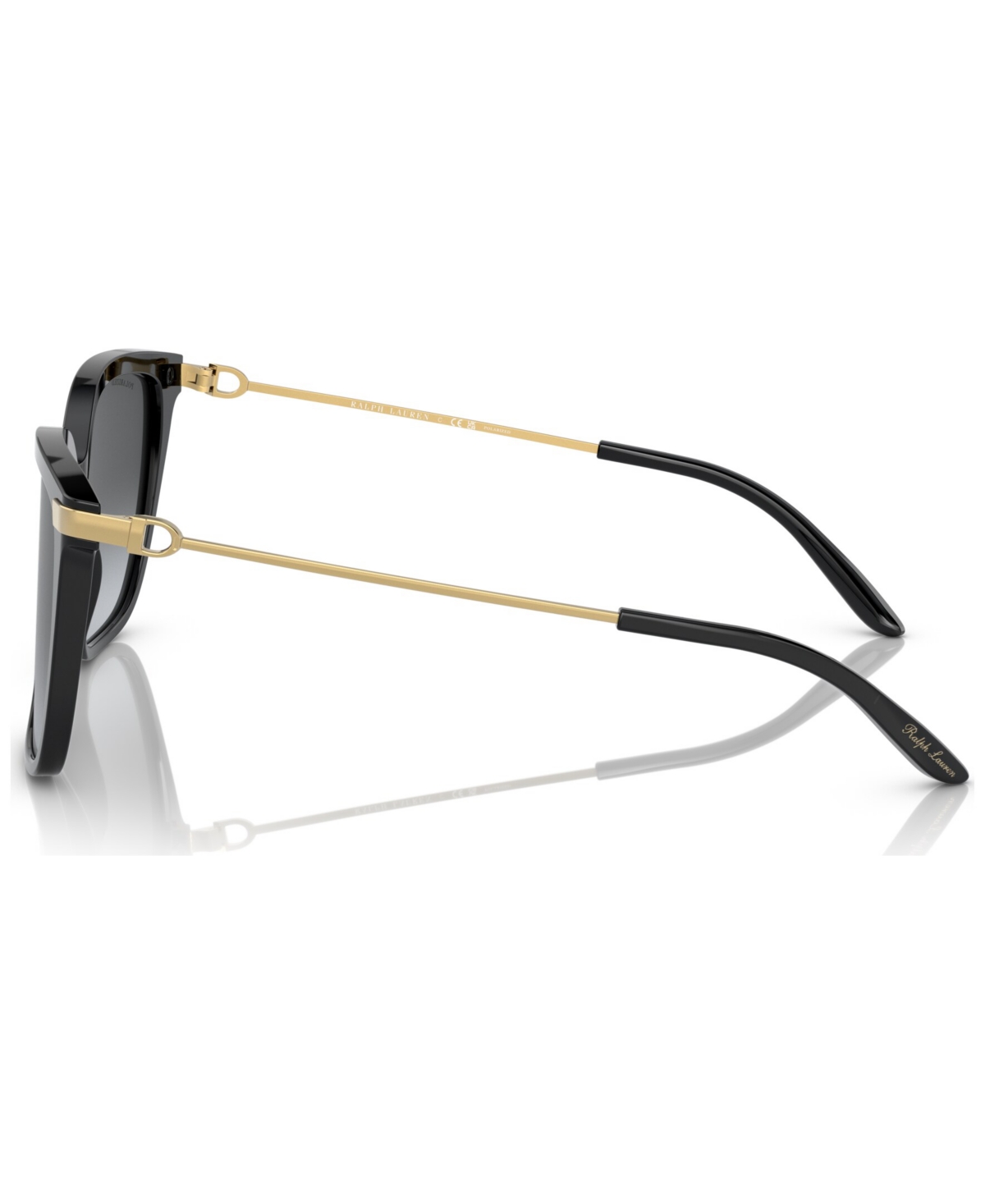 Shop Ralph Lauren Women's Polarized Sunglasses, Rl820957-yp In Shiny Black