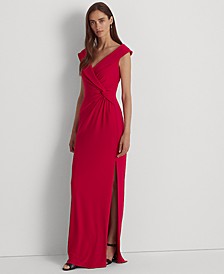 Women's Jersey Off-the-Shoulder Gown