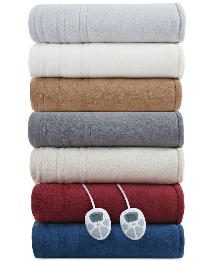 Serta Electric Reversible Fleece to Sherpa Blanket, Twin Macy's
