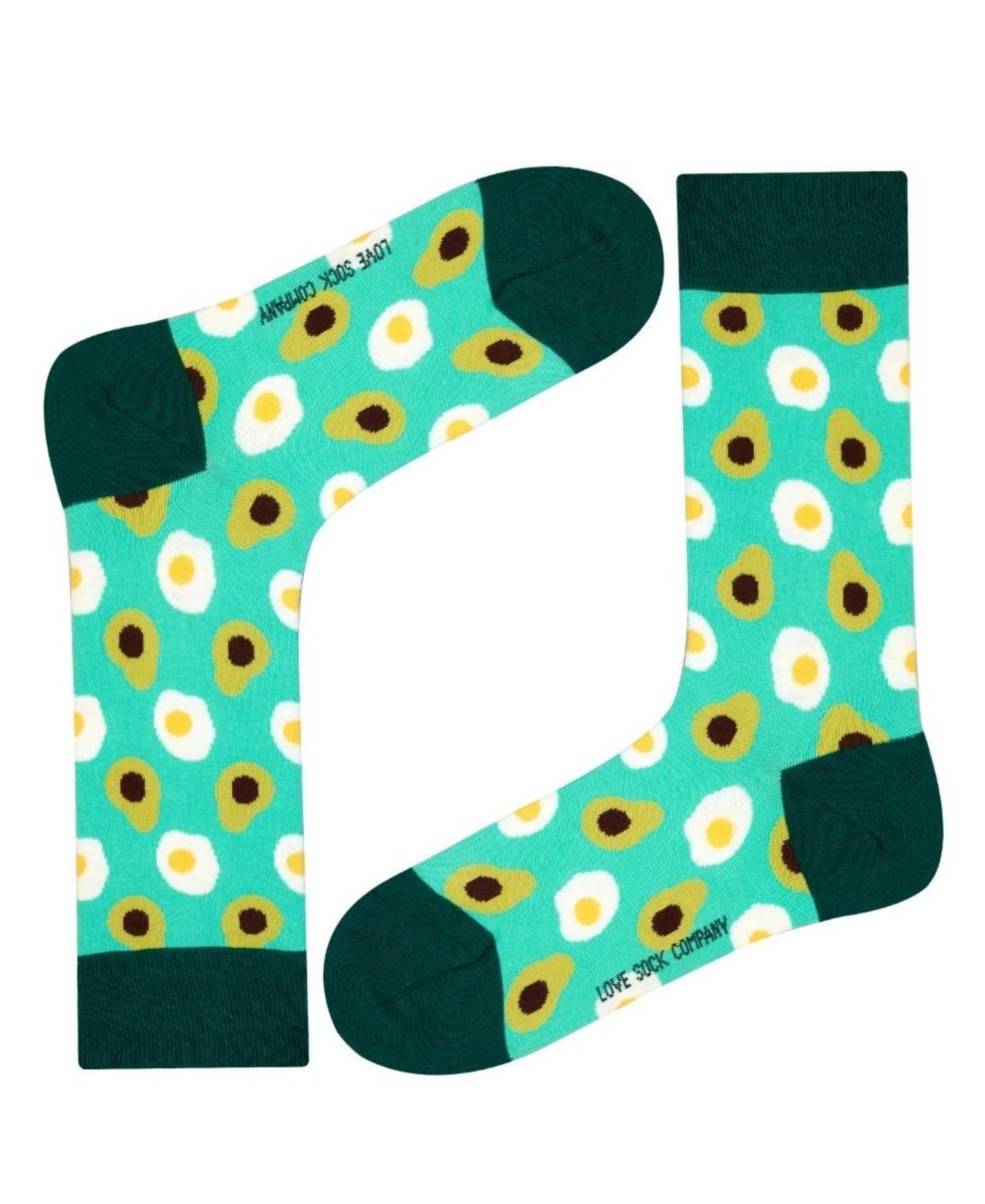 Носки Design, без швов, средней высоты, хлопок — Love Sock Company, цвет: Светлый пастельный зелёный — фото 3