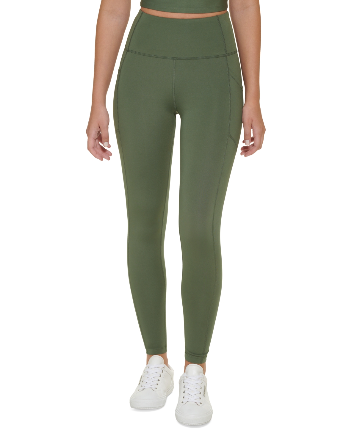 Calvin Klein Performance Women s Side pocket 7 8 Leggings In Thyme ModeSens