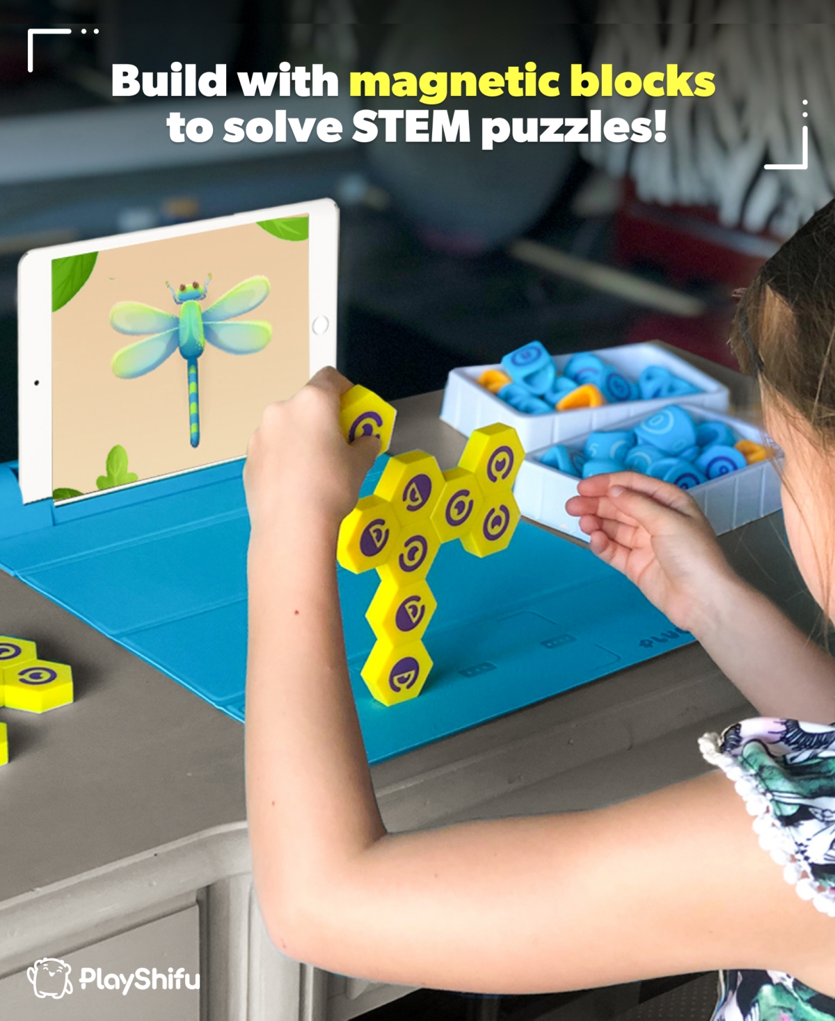 Playshifu Plugo Stem Wiz Pack With Letters, Link And Count In Open Misce