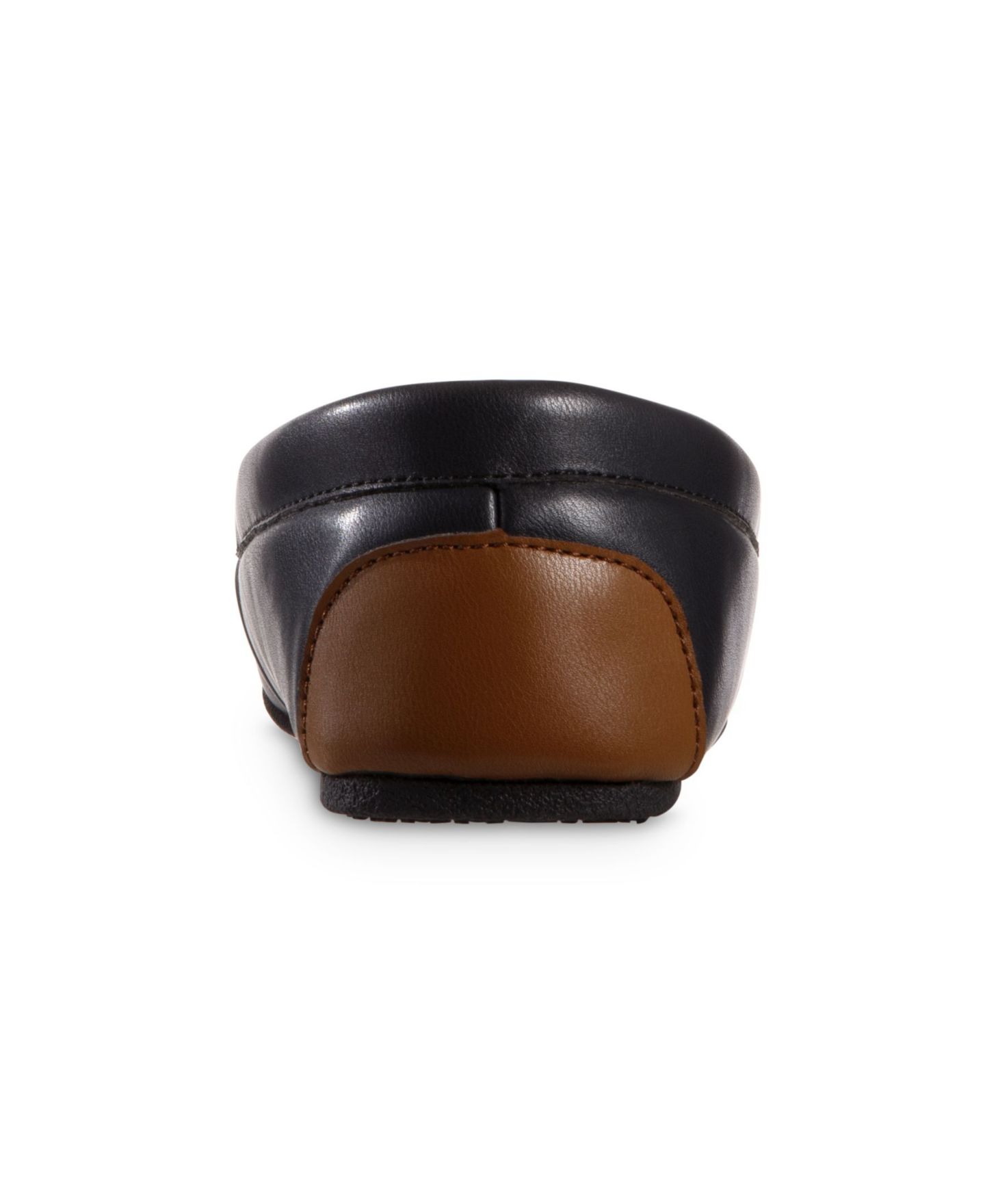 Женские тапочки Isotoner Signature Faux Leather Vivienne Moc Slippers, цвет: Чёрный — фото 3