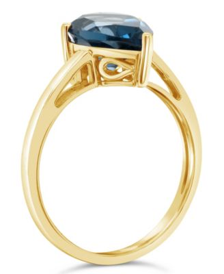 London Blue Topaz (3-5/8 ct. t.w.) Ring in 14K Yellow Gold