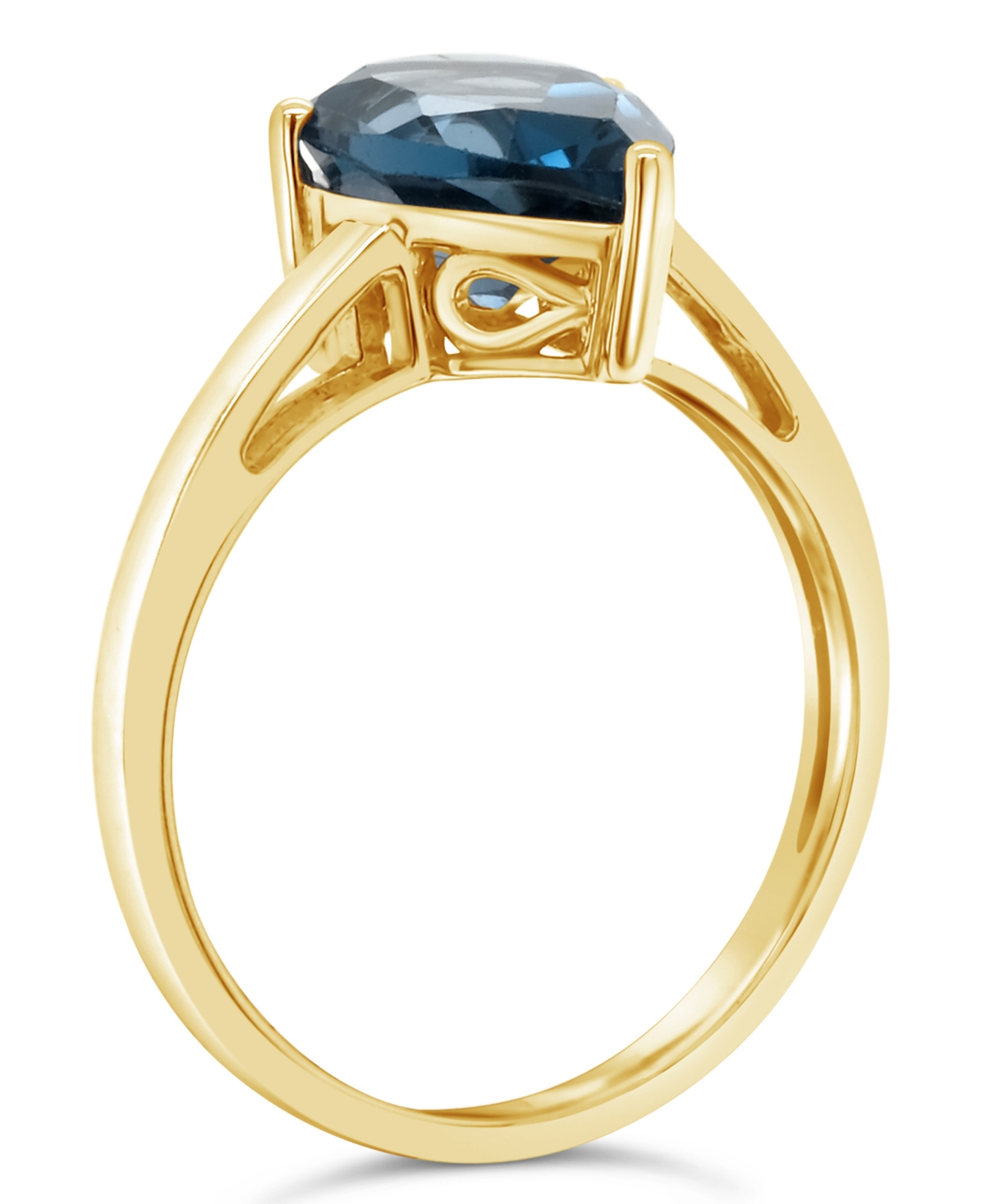 Macy's(3-5/8 ct. t.w.) Ring in 14K Yellow Gold - London Blue Topaz