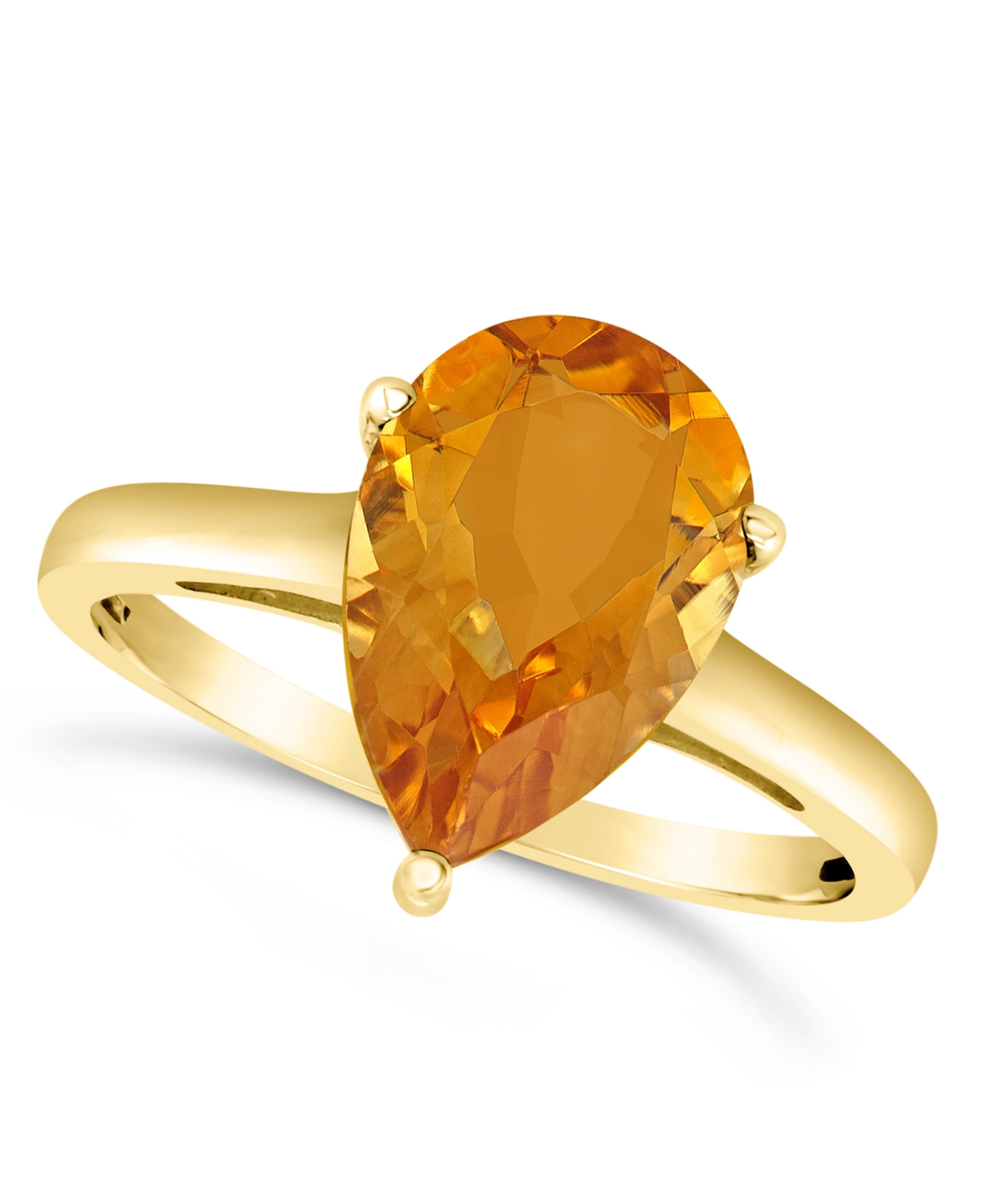 Macy's Citrine (2-3/4 Ct. T.w.) Ring In 14k Yellow Gold In Gold