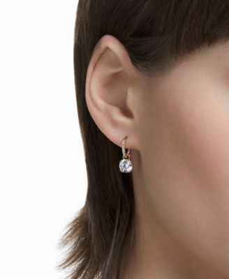 Silver-Tone Constella Crystal Drop Earrings