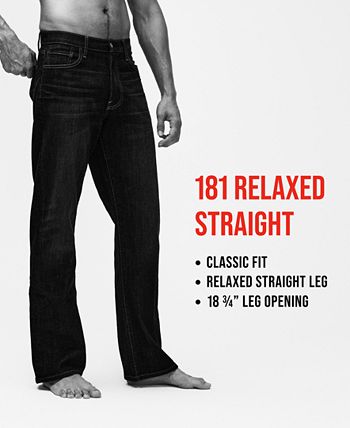 Lucky Brand Men's 181 Relaxed Straight Fit COOLMAX® Stretch Jeans