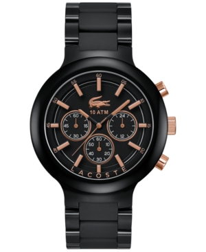 UPC 885997132541 product image for Lacoste Men's Chronograph Borneo Black Resin Composite Bracelet Watch 44mm 20107 | upcitemdb.com