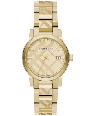 macys womens burberry watch