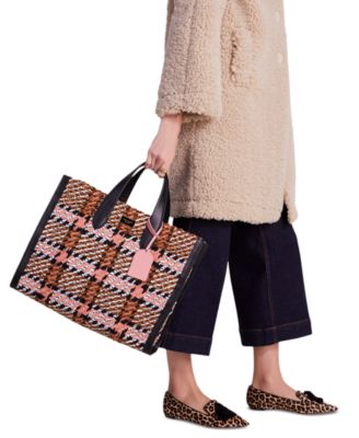 KATE SPADE トートバッグ Manhattan Plaid ラージ Manhattan Museum Plaid Jacquard Large Tote | Kate Spade New
