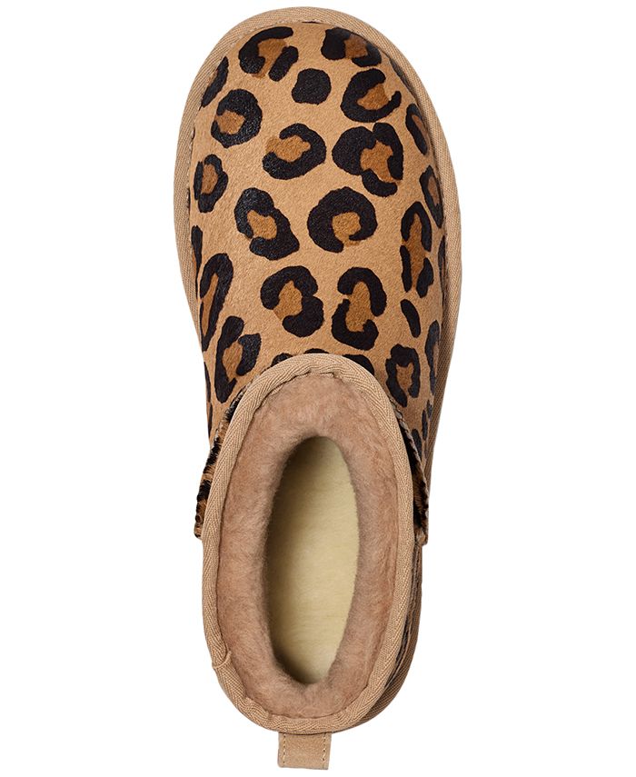 UGG® Classic Ultra Mini Spotty Slip-On Booties - Macy's