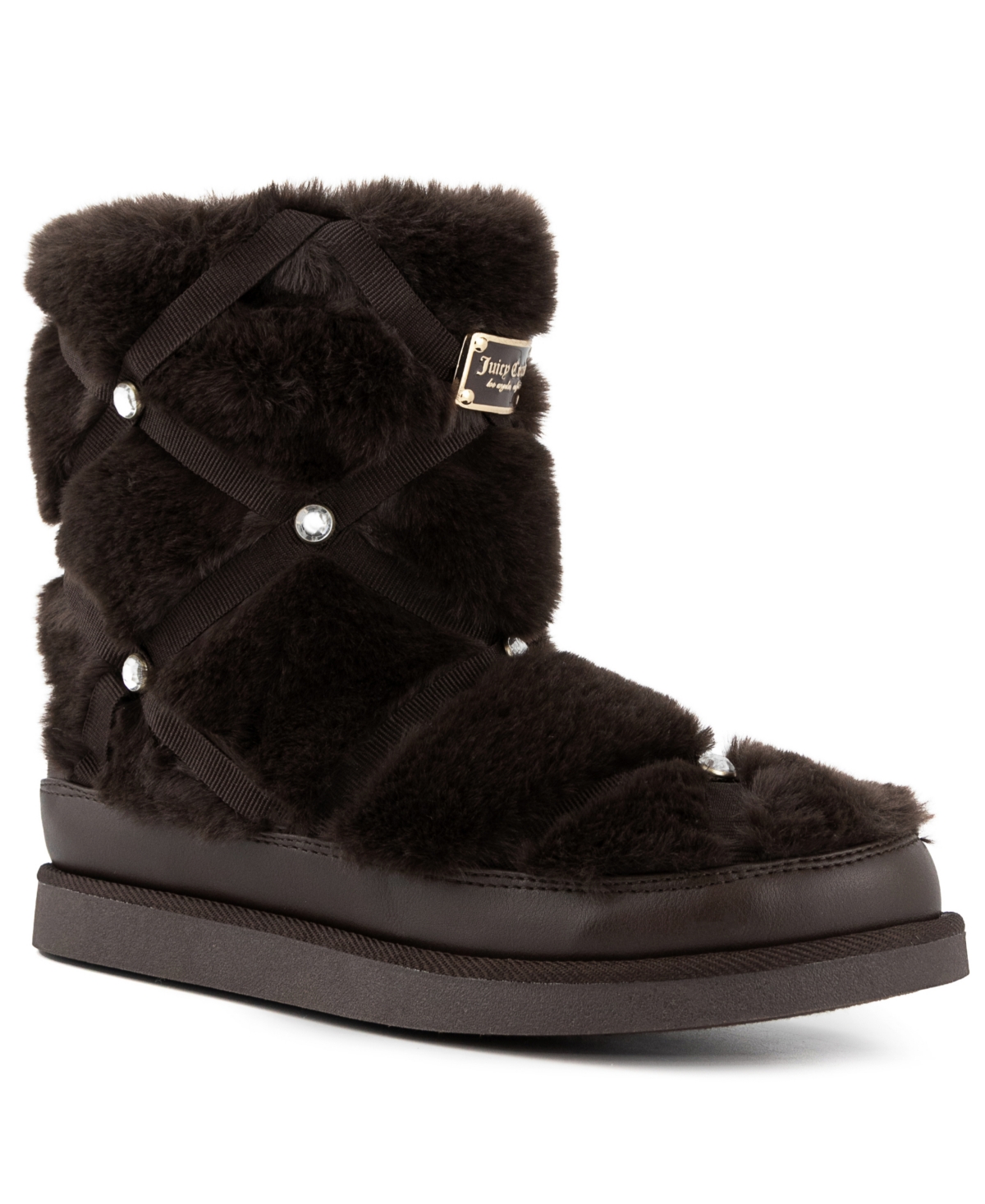 Shop Juicy Couture Women's Knockout Winter Booties In Brown