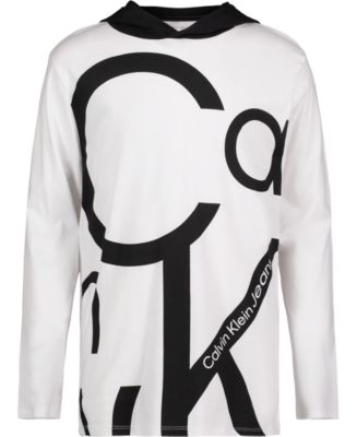 Calvin Klein Jeans Girls White Exploded Monogram Sweatshirt