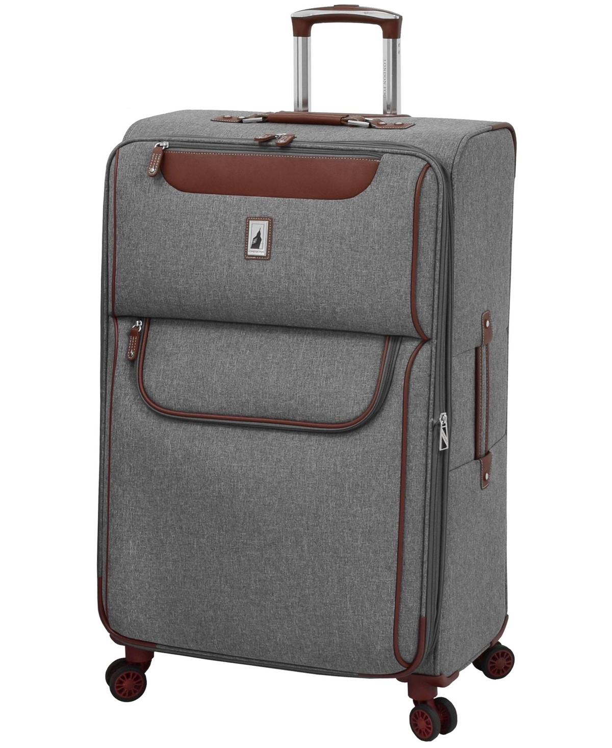 Shop London Fog Westminster 29" Expandable Check-in Spinner In Gray