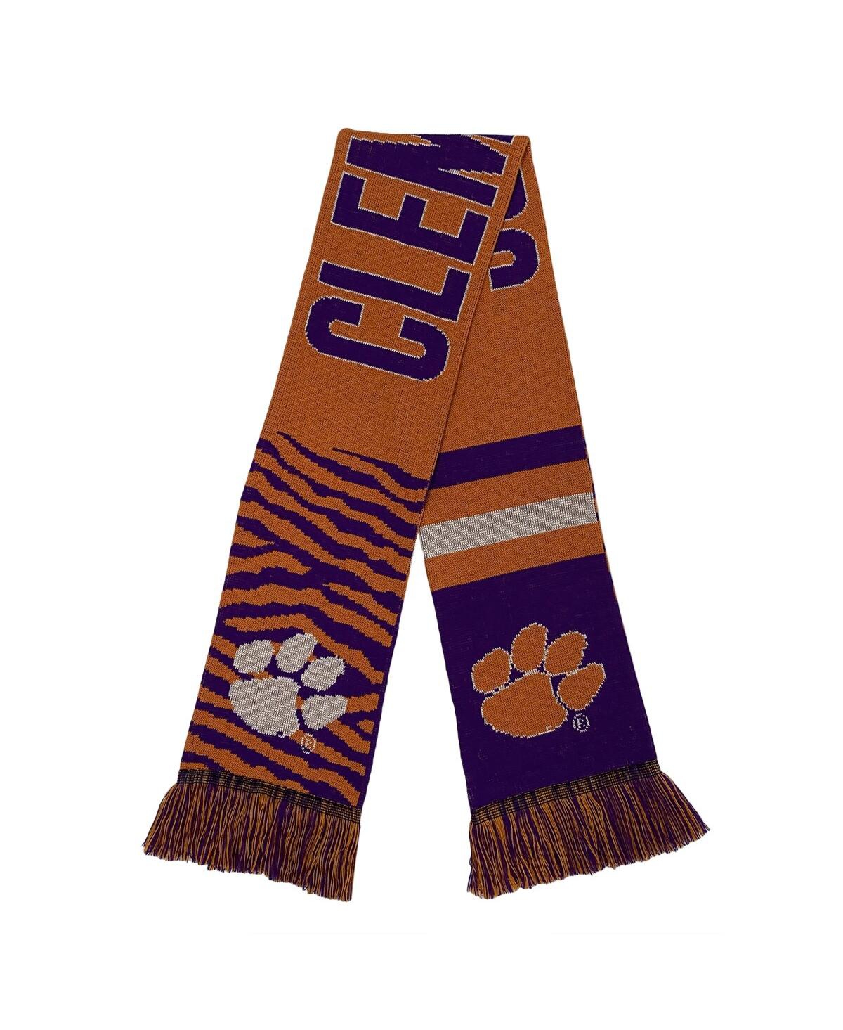 Shop Foco Men's And Women's Clemson Tigers Reversible Thematic Scarf In Multi