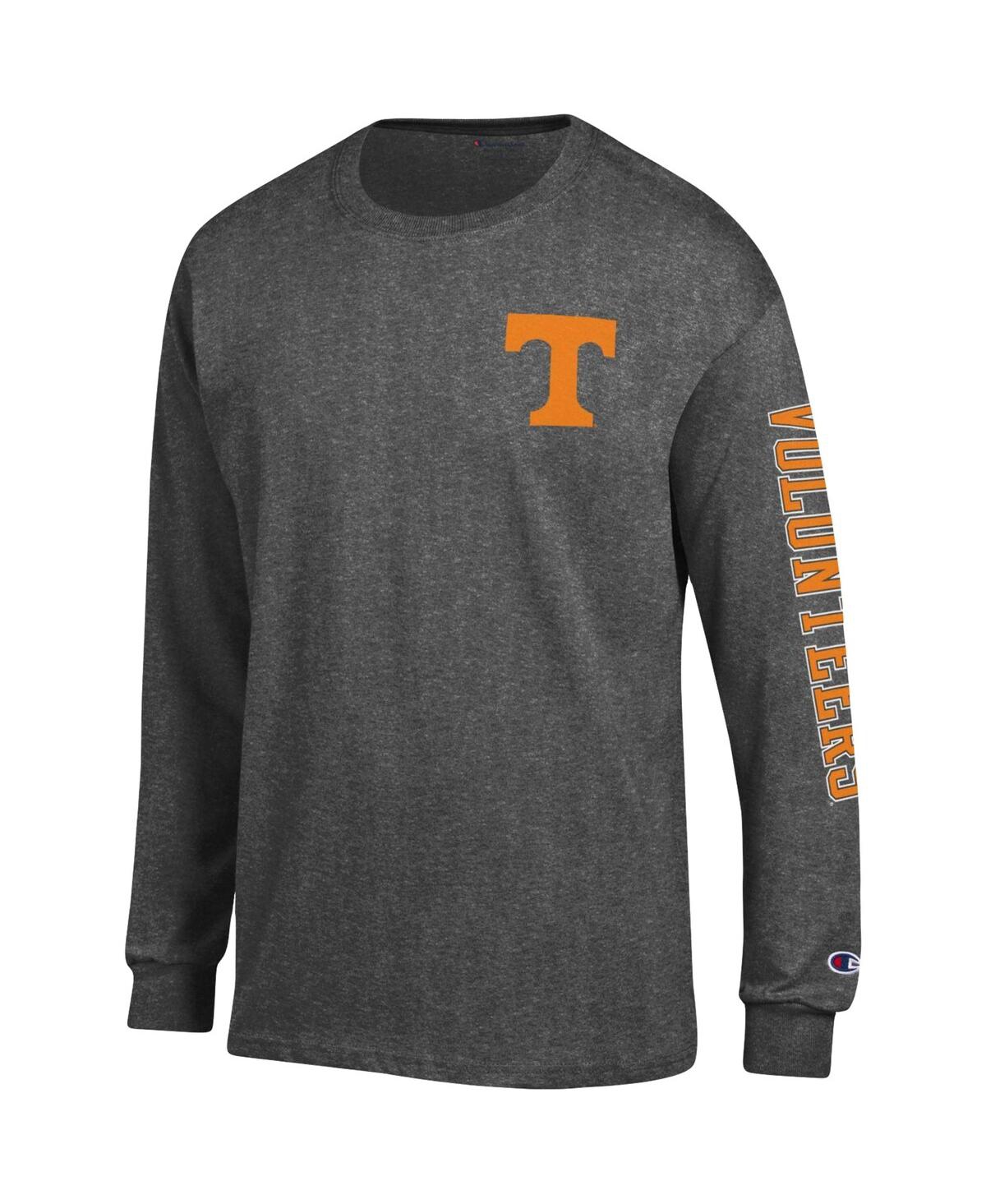 Men's ChampionTennessee Volunteers Team Stack Long Sleeve T-shirt - Heathered Gray