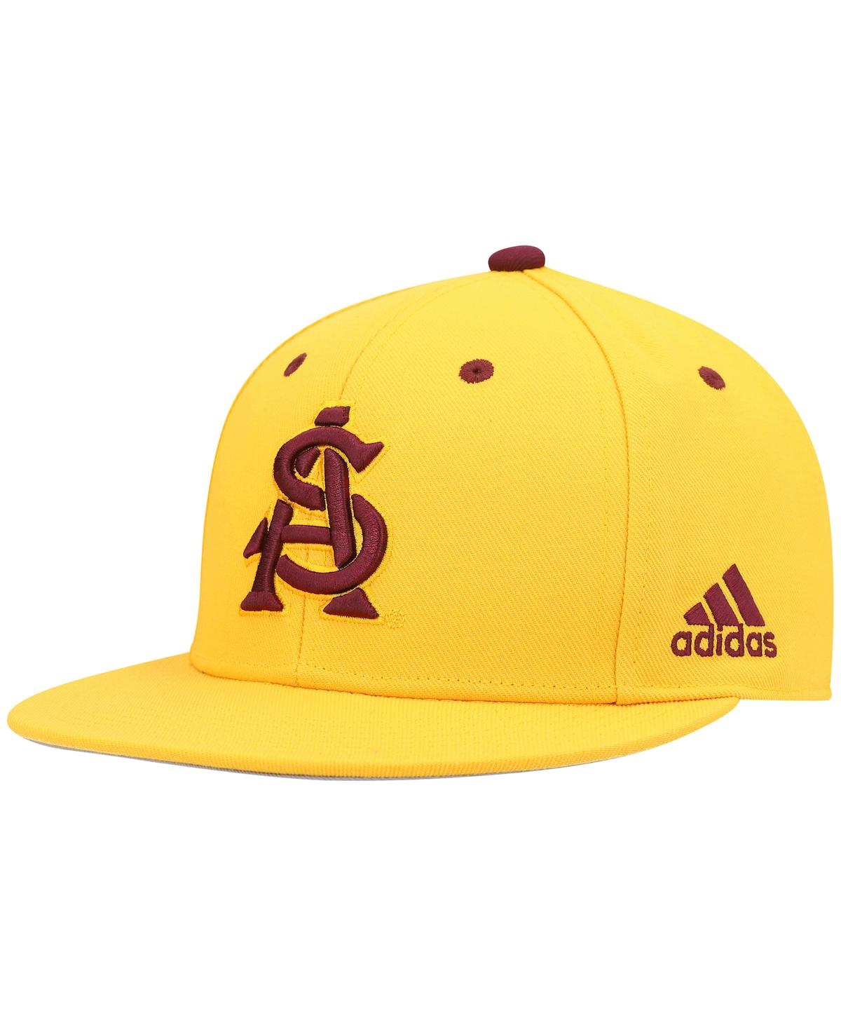 Men's adidasArizona State Sun Devils Team On-Field Baseball Fitted Hat - Gold