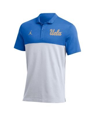 Men's Light Blue, White UCLA Bruins Coaches Performance Polo Shirt