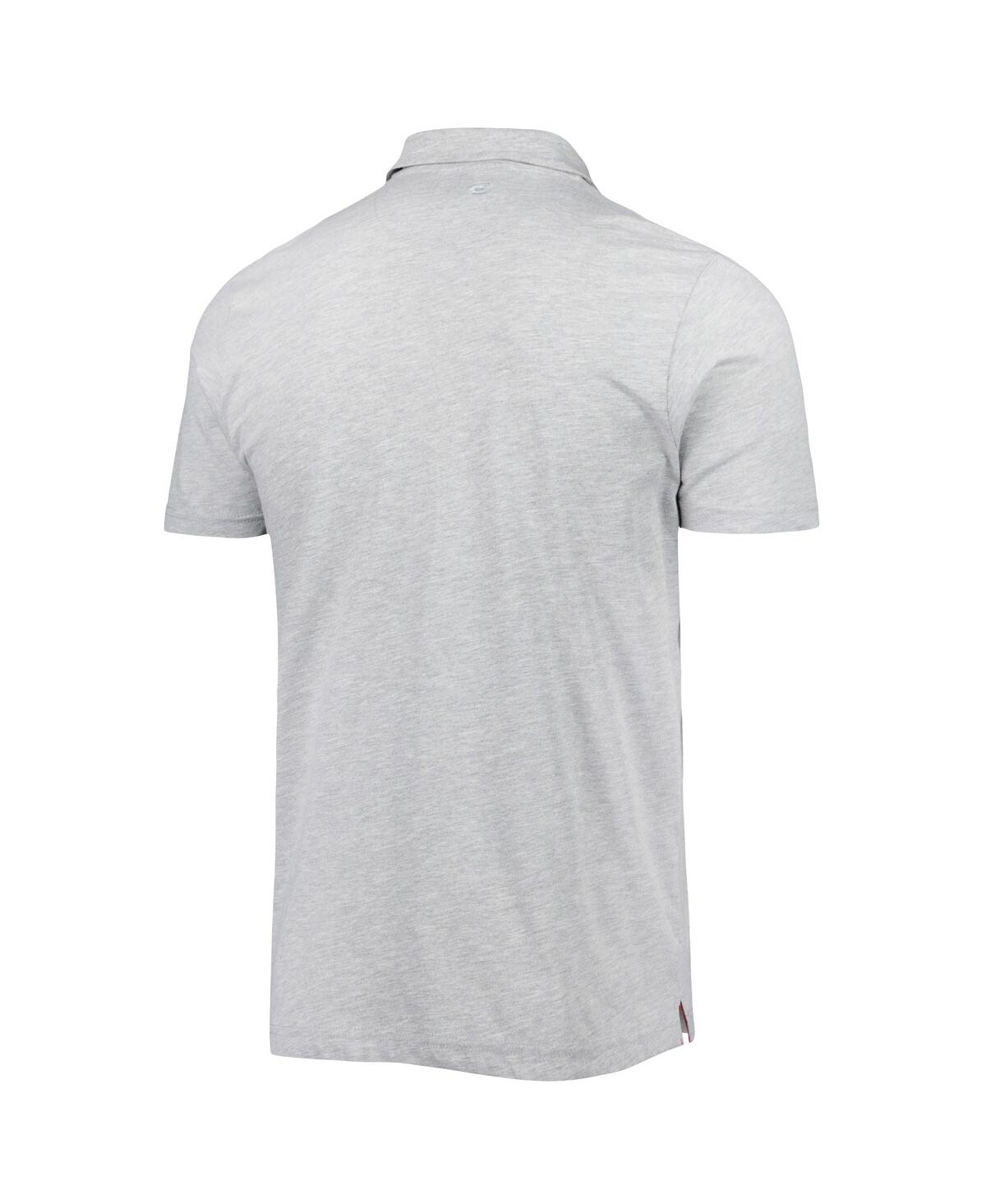 Men's ColosseumOklahoma Sooners Golfer Pocket Polo Shirt - Heathered Gray