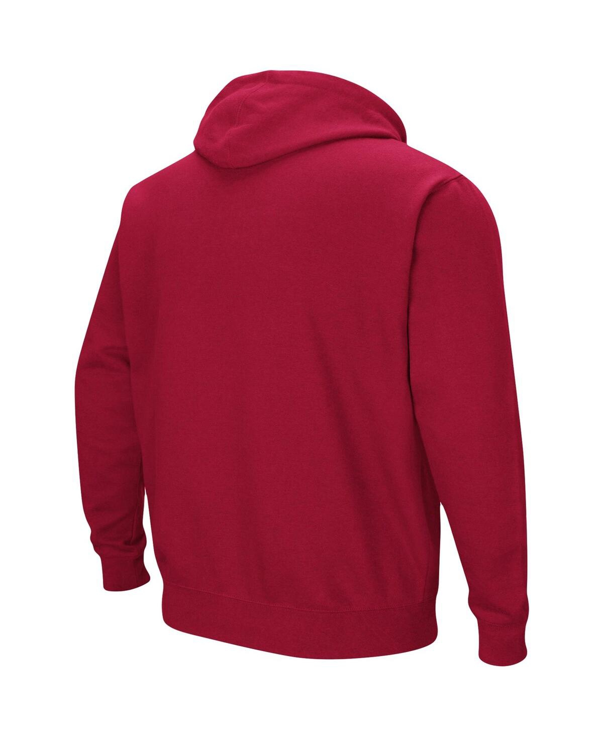 Shop Colosseum Men's  Crimson Indiana Hoosiers Big And Tall Arch & Logo 2.0 Pullover Hoodie