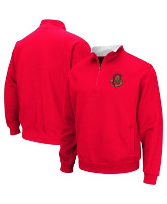 Men's Red Cornell Big Red Tortugas Logo Quarter-Zip Jacket