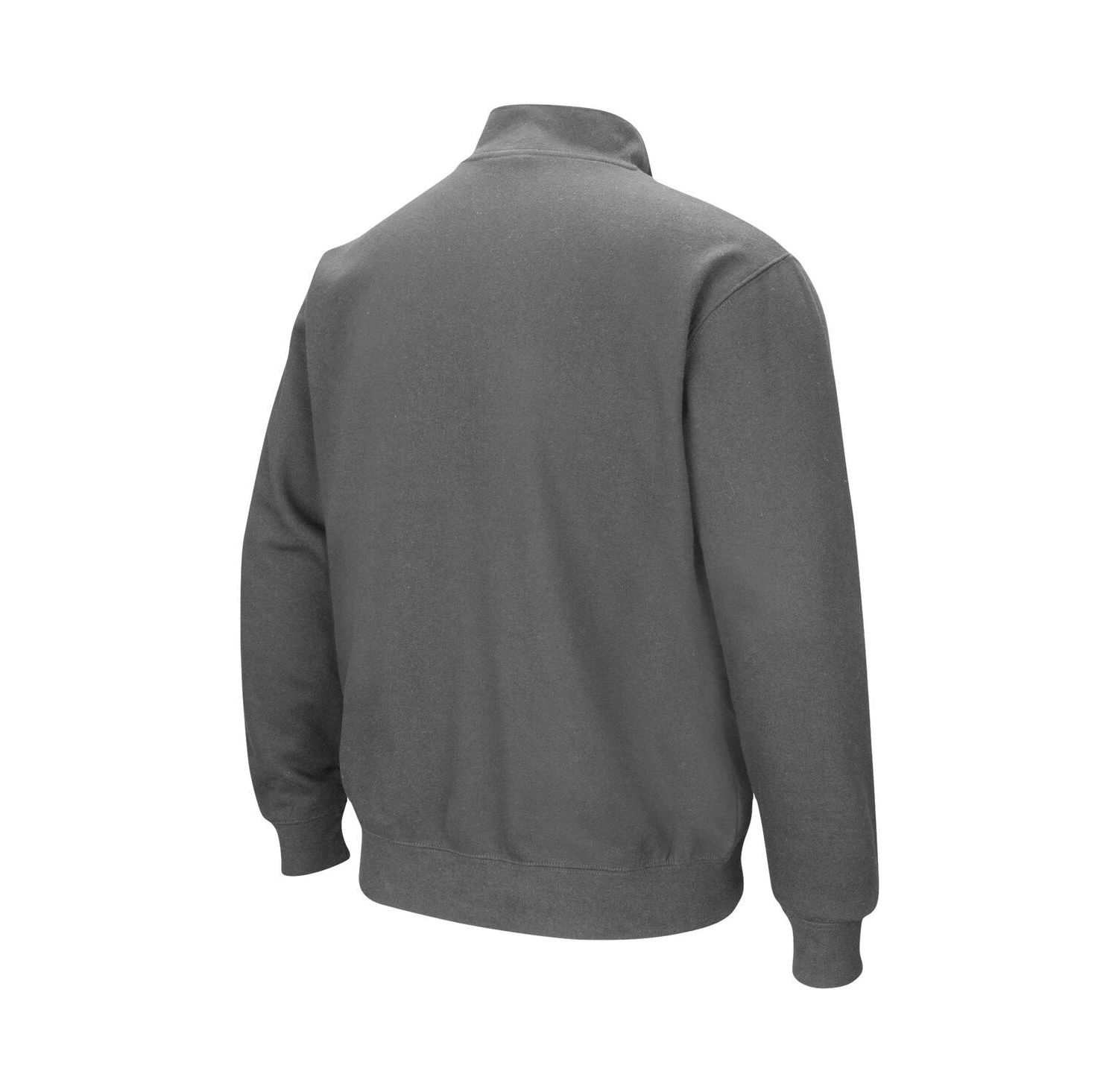 Men's Charcoal Ohio Bobcats Tortugas Logo Quarter-Zip Jacket