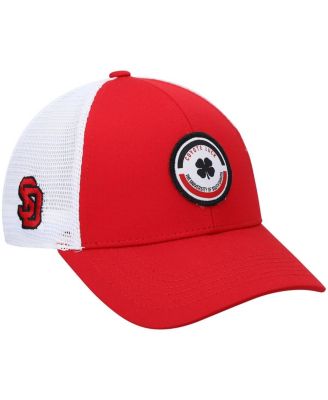 Men's Red, White South Dakota Coyotes Motto Trucker Snapback Hat