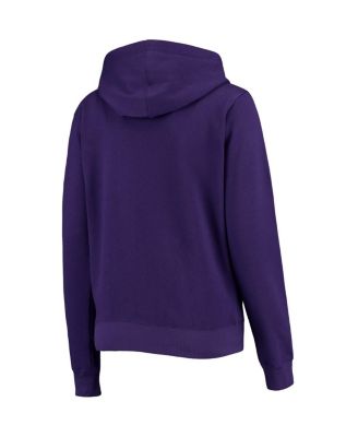 Women's Purple Washington Huskies Arched Name Full-Zip Sweatshirt