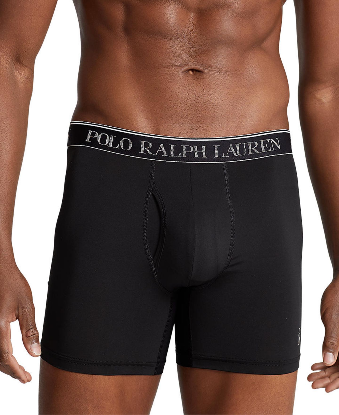 Трусы-боксеры Classic для мужчин, стрейч, 5 шт. — Polo Ralph Lauren, цвет: Синий / Чёрный — фото 9
