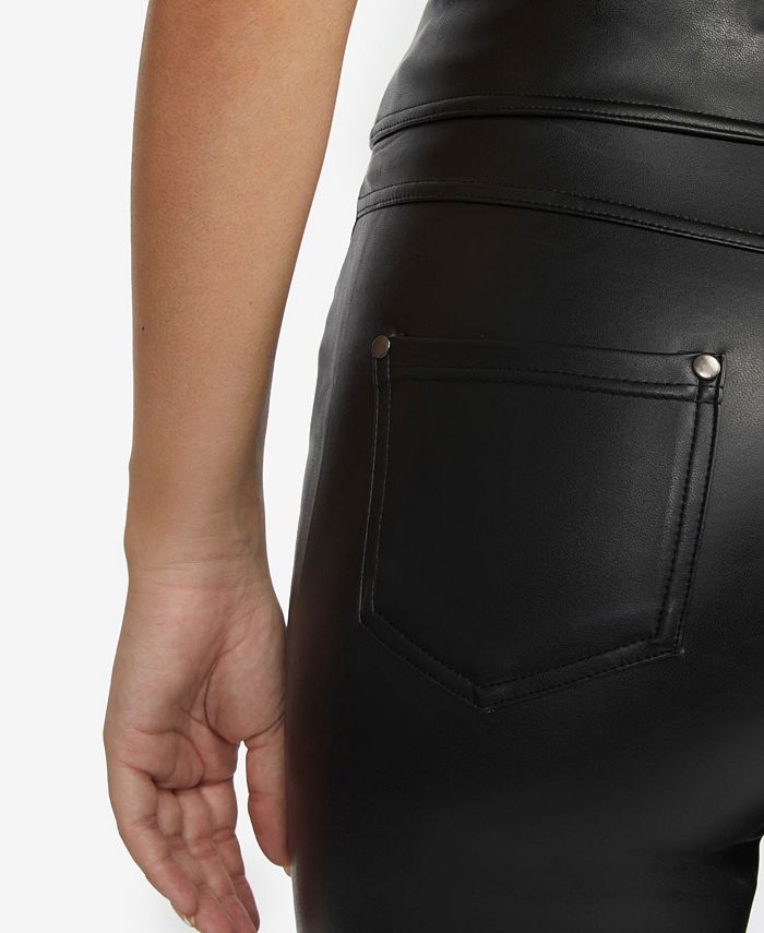 Laundry by Shelli Segal Women's Faux Leather PullOn Pants & Reviews