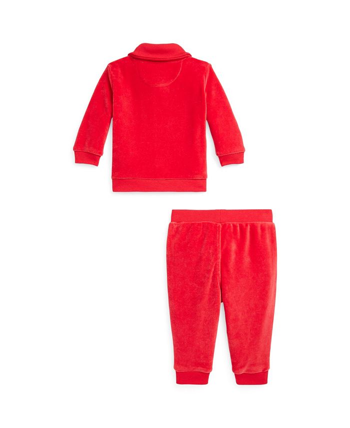 Polo Ralph Lauren Baby Boys Velour Pullover and Pants, 2 Piece Set - Macy's