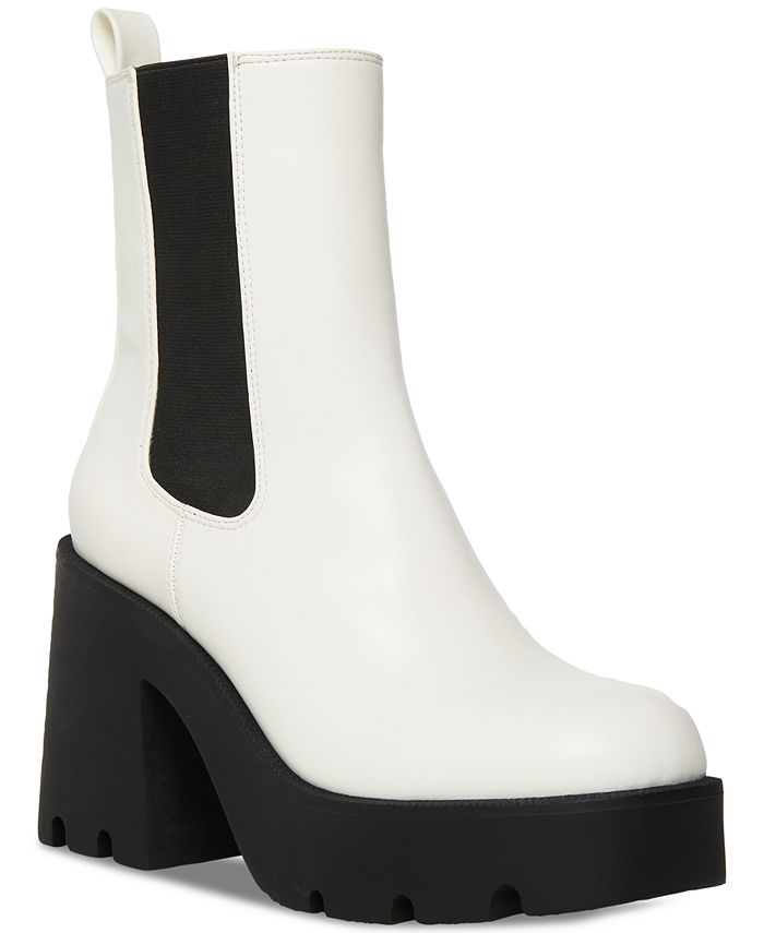 guess women's hestia lug sole chelsea booties