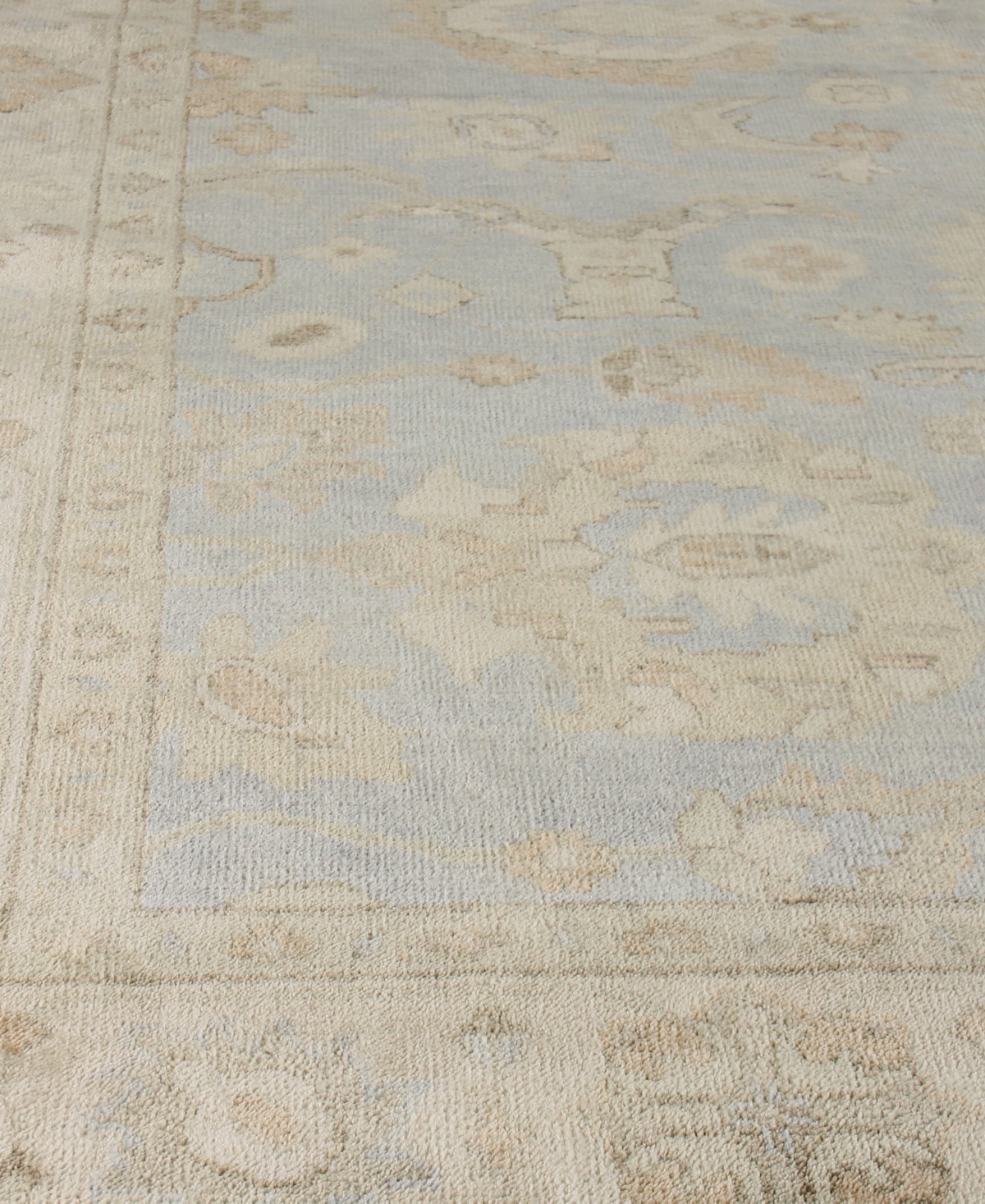 Exquisite Rugs Antique Weave Oushak Er3369 6' X 9' Area Rug In Gray,ivory